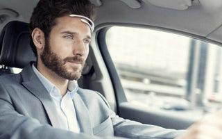 man driving car emotiv insight headset