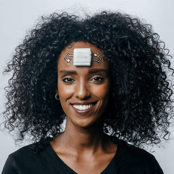 woman wearing xtrodes